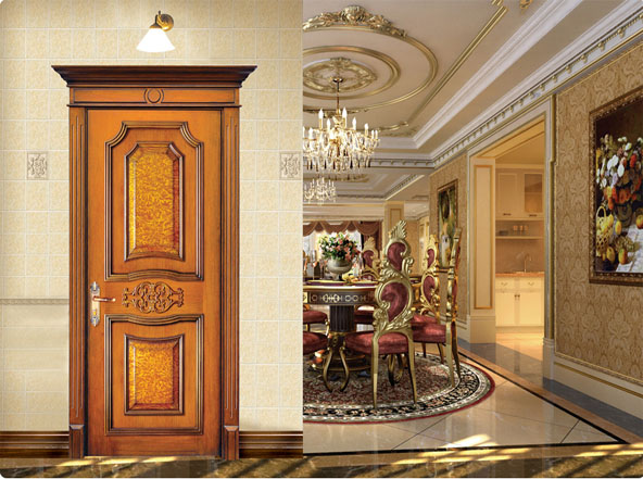 滕州安迪木(mù)業(yè)原木(mù)門(mén)樣品圖片